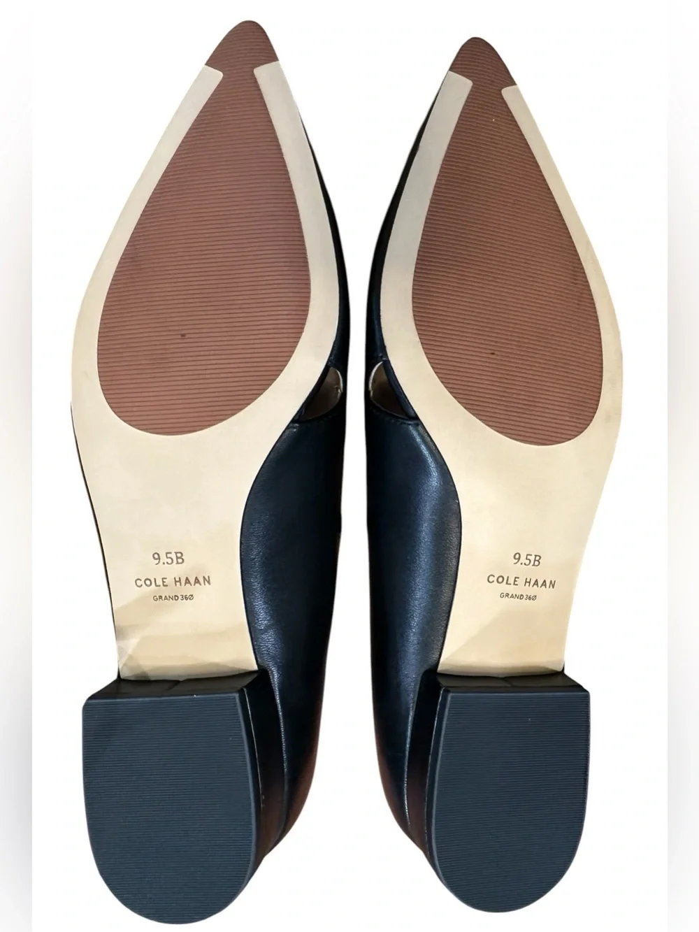 NWOB Cole Haan Black Viola Skimmer Leather Loafers with Bow Trim 9.5 Women’s